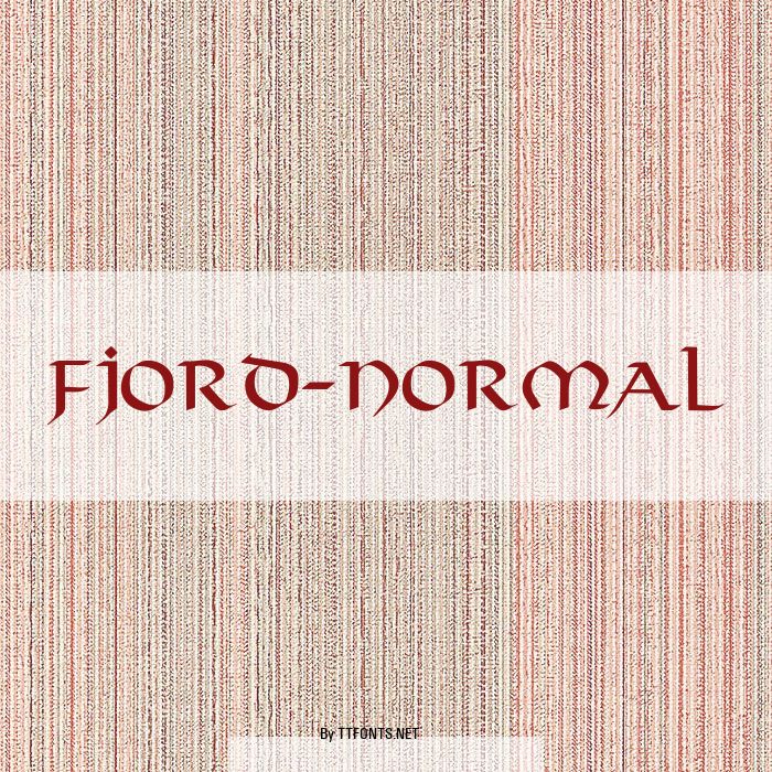 Fjord-Normal example