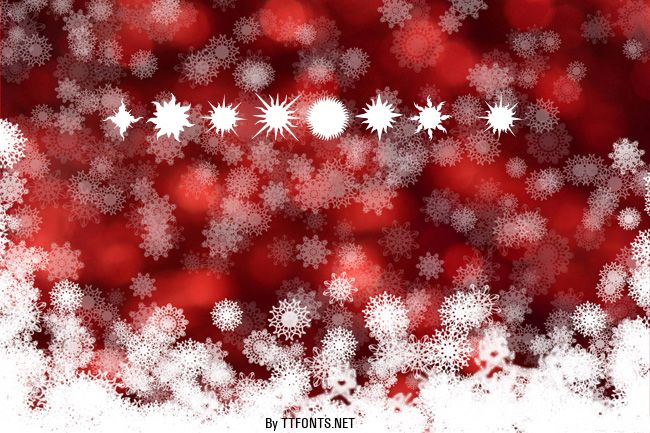 Flaming Stars & Splatters example