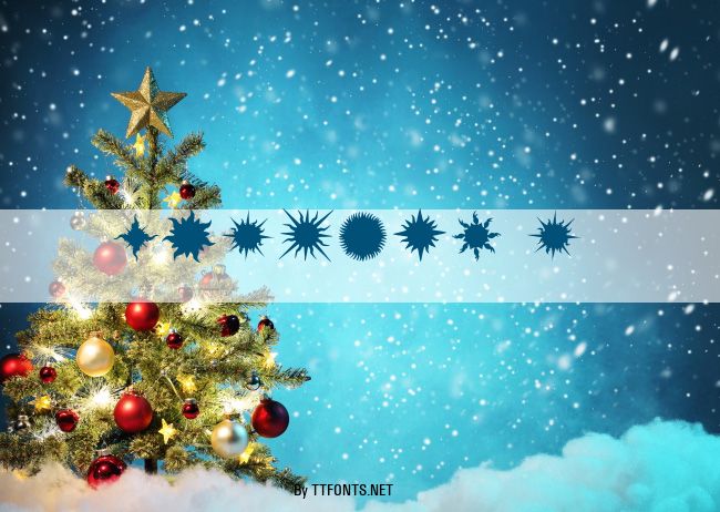 Flaming Stars & Splatters example