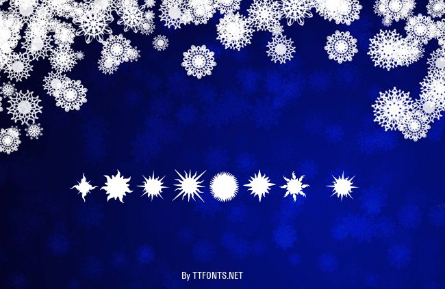Flaming Stars & Splatters example