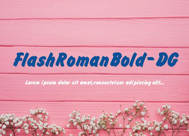 FlashRomanBold_DG example