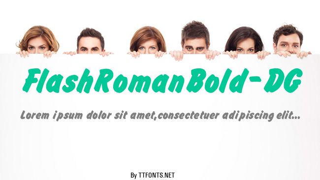 FlashRomanBold_DG example