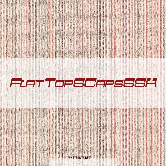 FlatTopSCapsSSK example