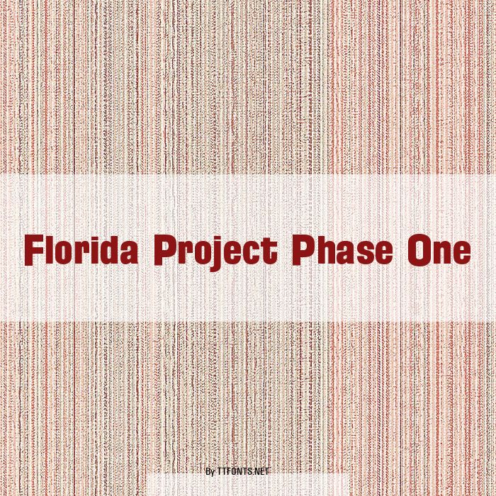 Florida Project Phase One example