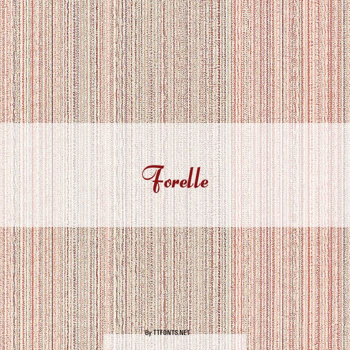 Forelle example