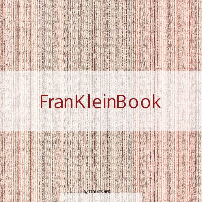 FranKleinBook example