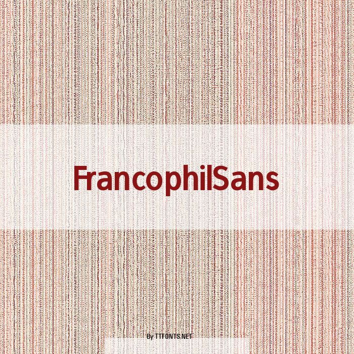 FrancophilSans example