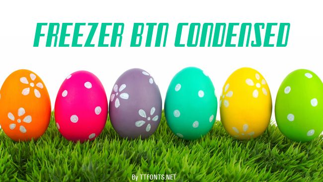 Freezer BTN Condensed example
