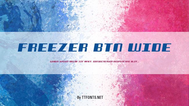 Freezer BTN Wide example