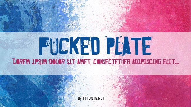 Fucked Plate example