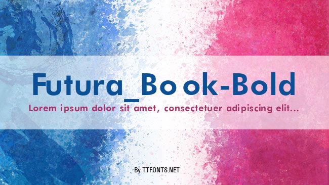 Futura_Book-Bold example