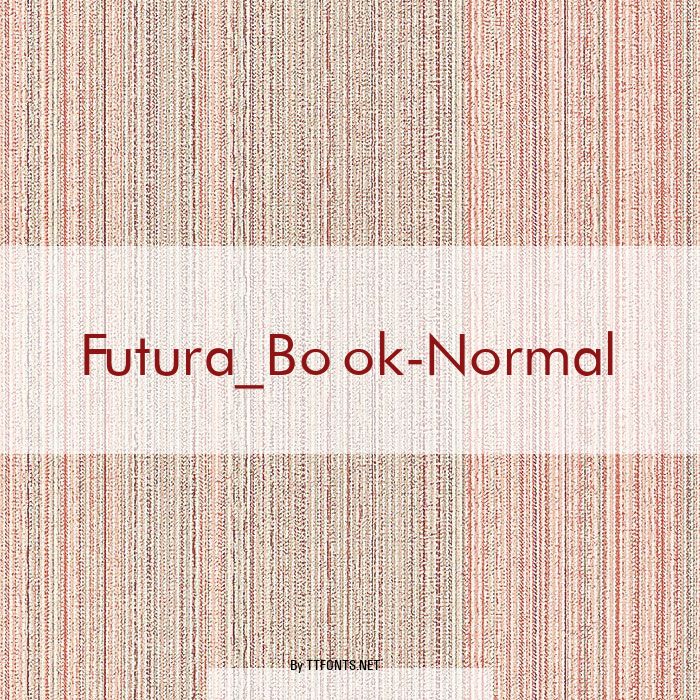 Futura_Book-Normal example