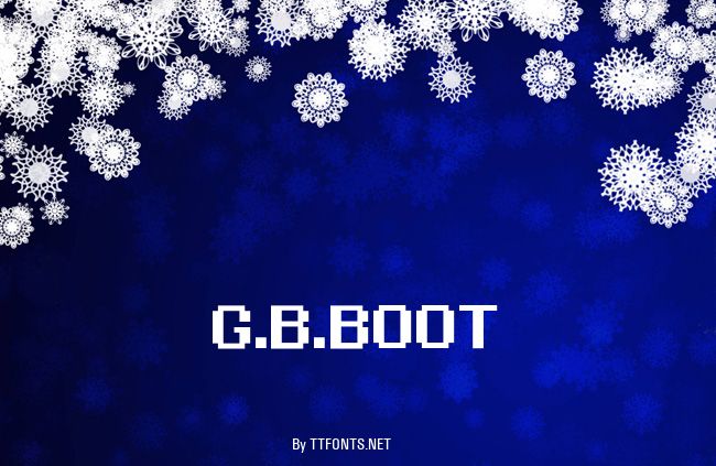 G.B.BOOT example