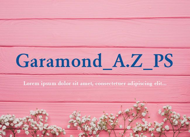 Garamond_A.Z_PS example