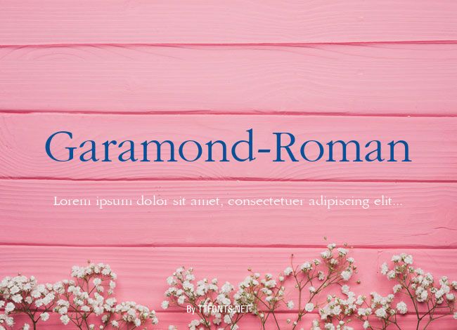 Garamond-Roman example