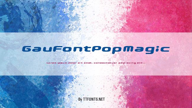 GauFontPopMagic example