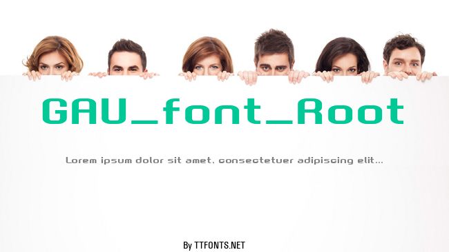 GAU_font_Root example
