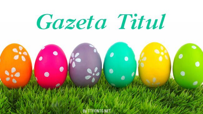 Gazeta Titul example