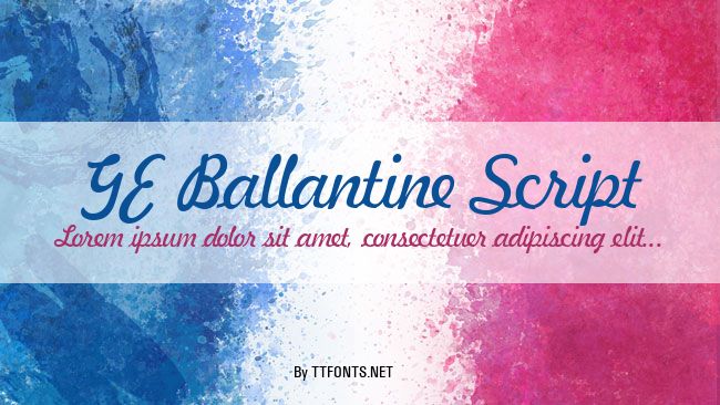 GE Ballantine Script example
