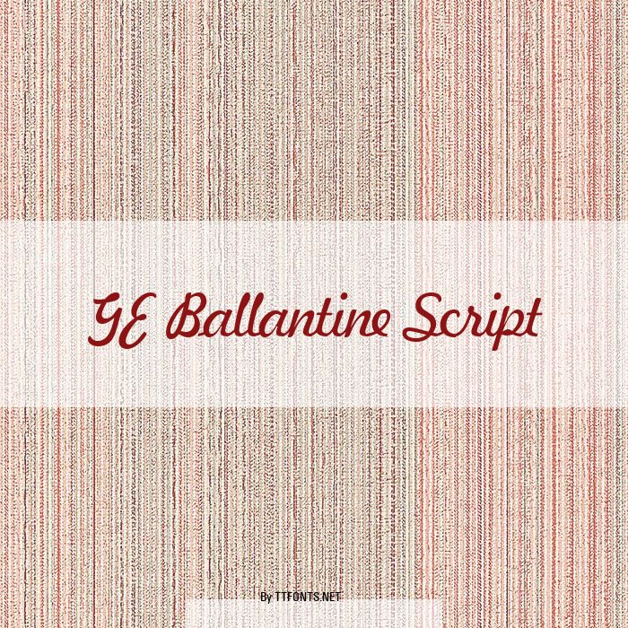 GE Ballantine Script example