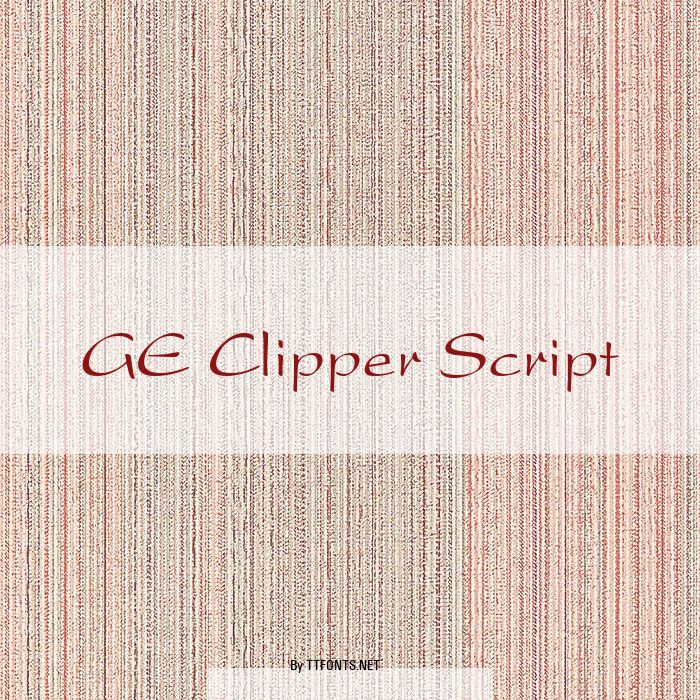 GE Clipper Script example