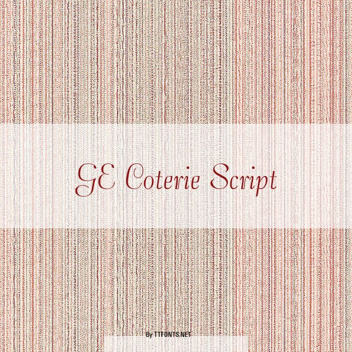 GE Coterie Script example