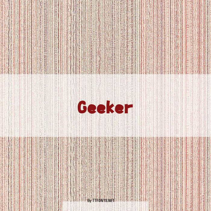 Geeker example