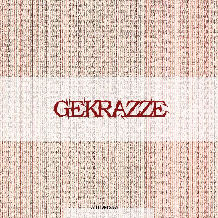 GEKRAZZE example