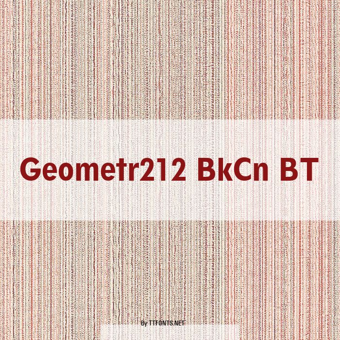 Geometr212 BkCn BT example