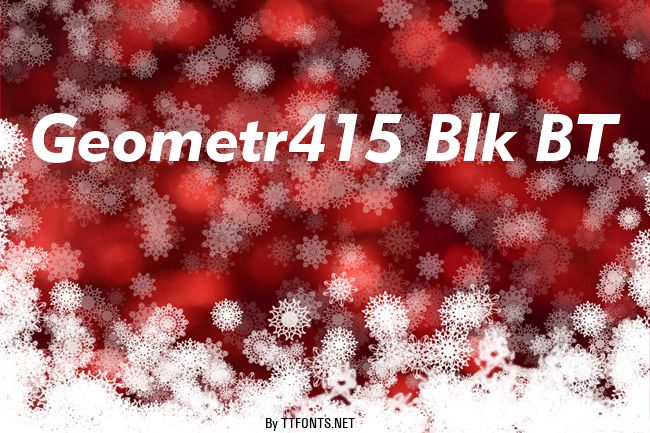 Geometr415 Blk BT example