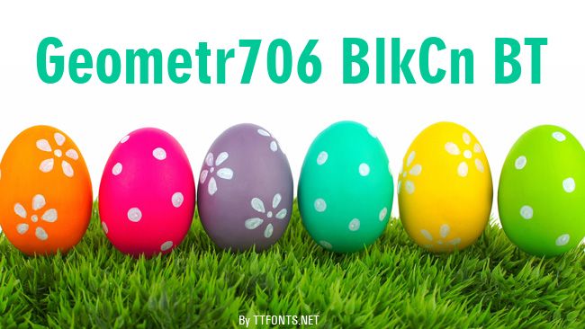 Geometr706 BlkCn BT example
