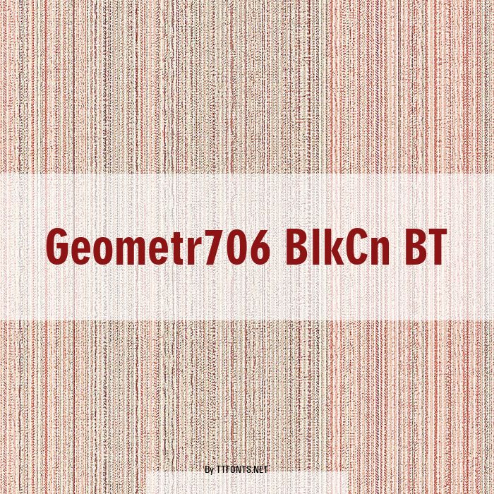 Geometr706 BlkCn BT example