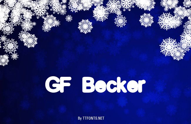 GF Becker example