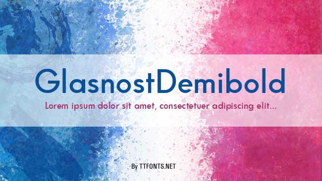 GlasnostDemibold example