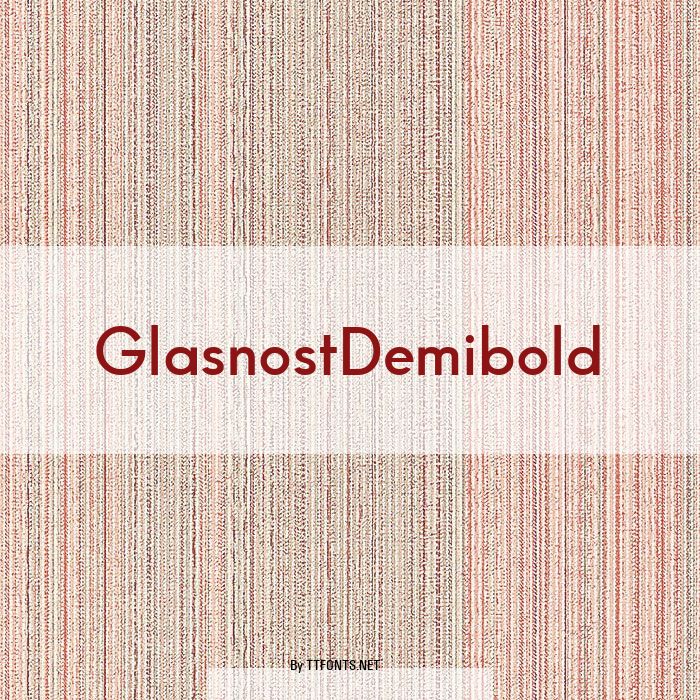 GlasnostDemibold example