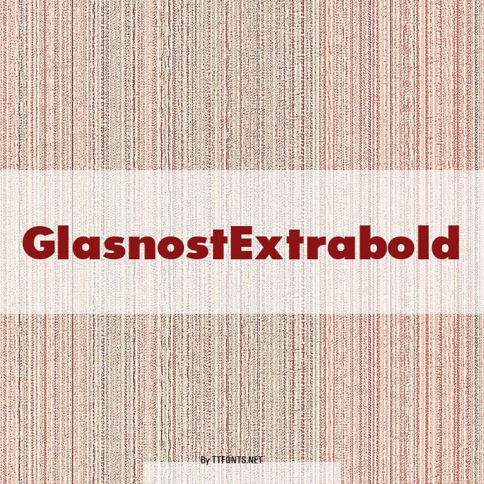 GlasnostExtrabold example