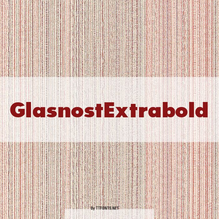 GlasnostExtrabold example