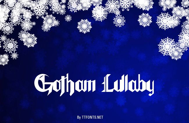 Gotham Lullaby example