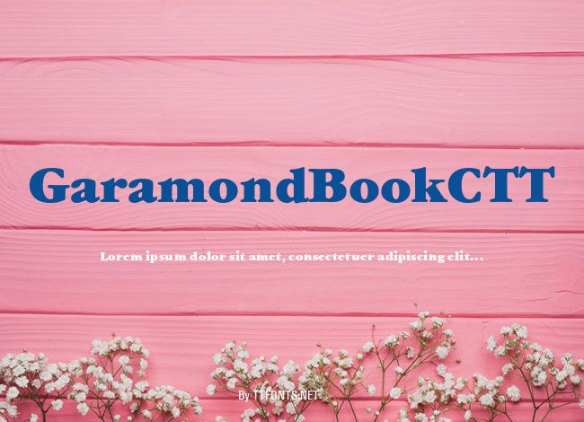 GaramondBookCTT example