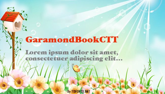 GaramondBookCTT example