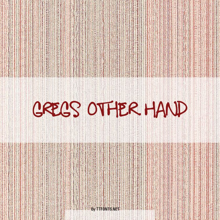 Gregs Other Hand example