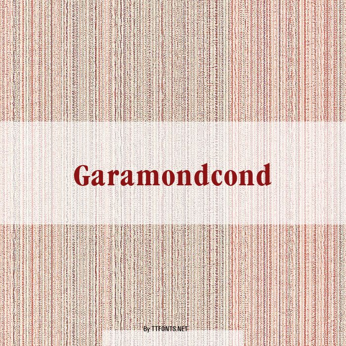 Garamondcond example