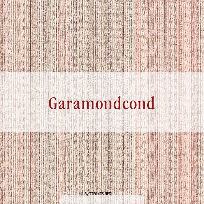 Garamondcond example