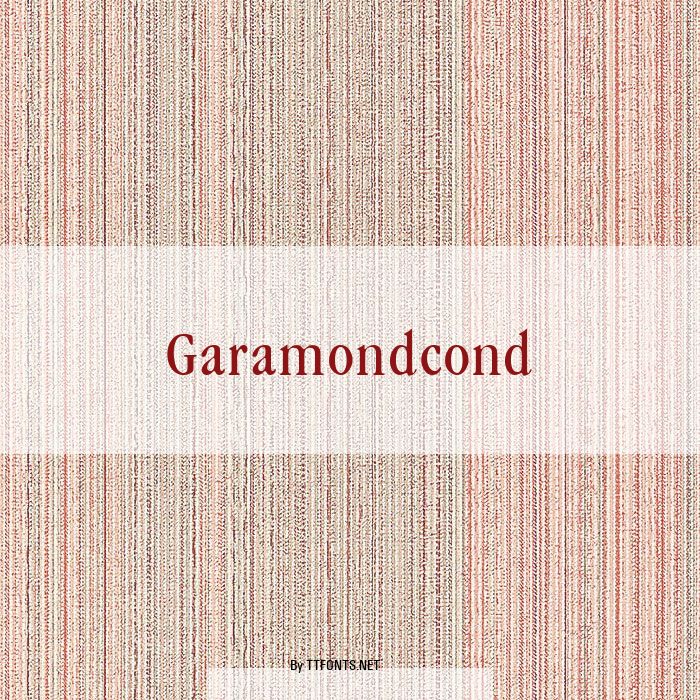 Garamondcond example