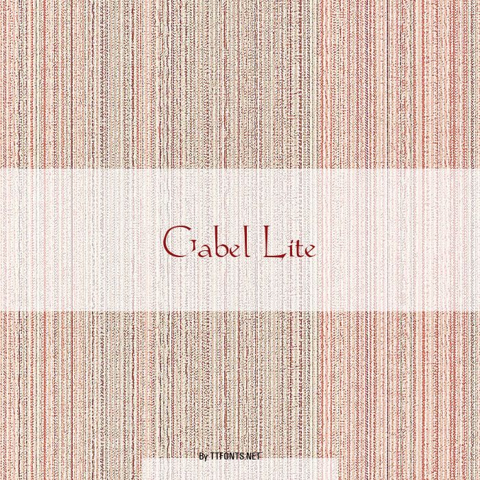 Gabel Lite example