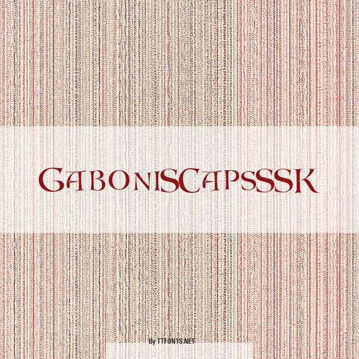 GaboniSCapsSSK example