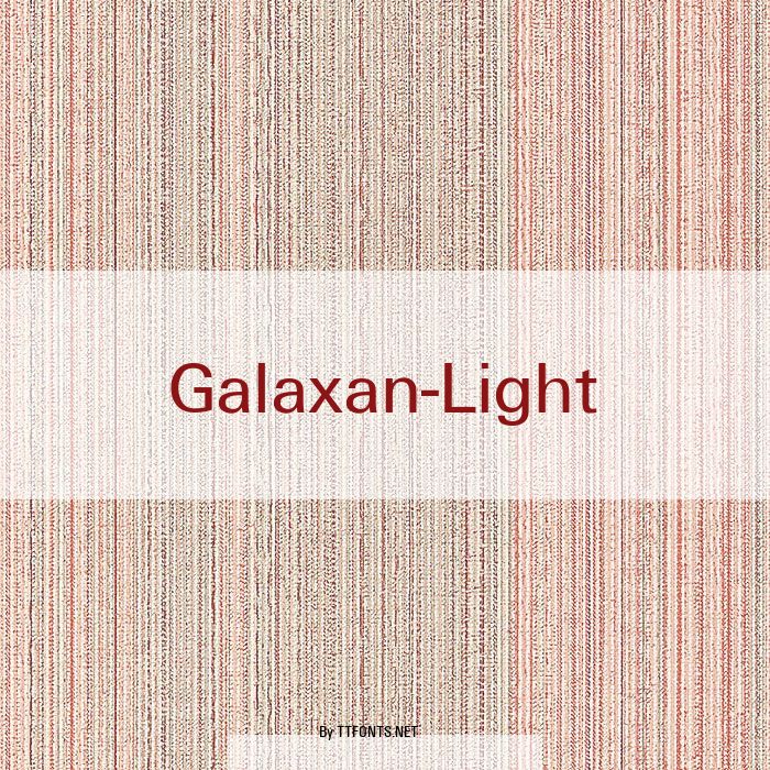 Galaxan-Light example