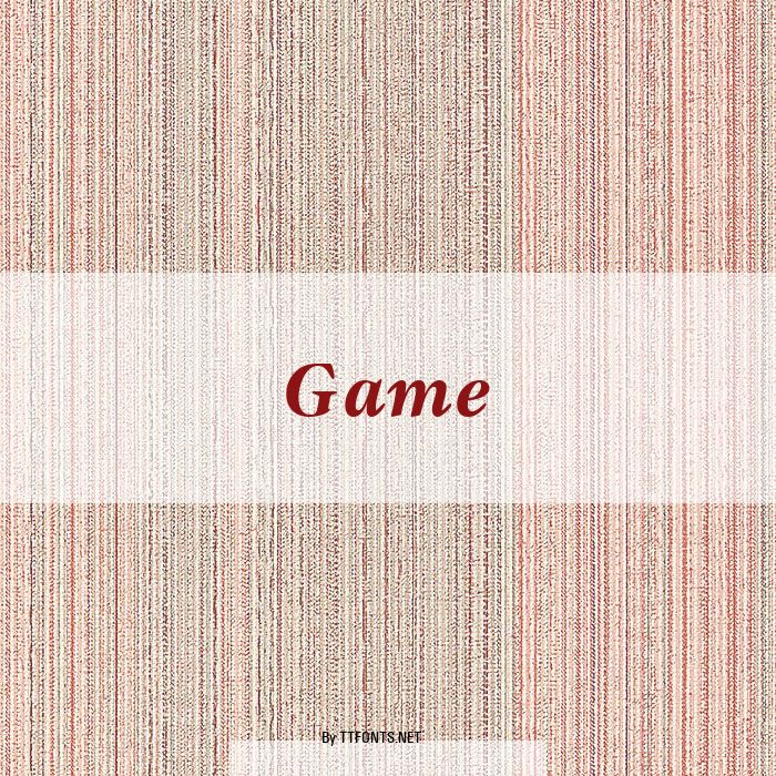 Game example