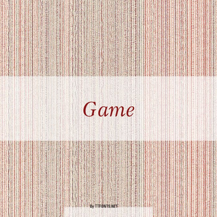 Game example