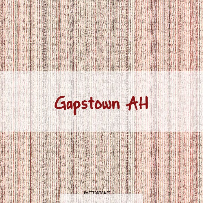 Gapstown AH example